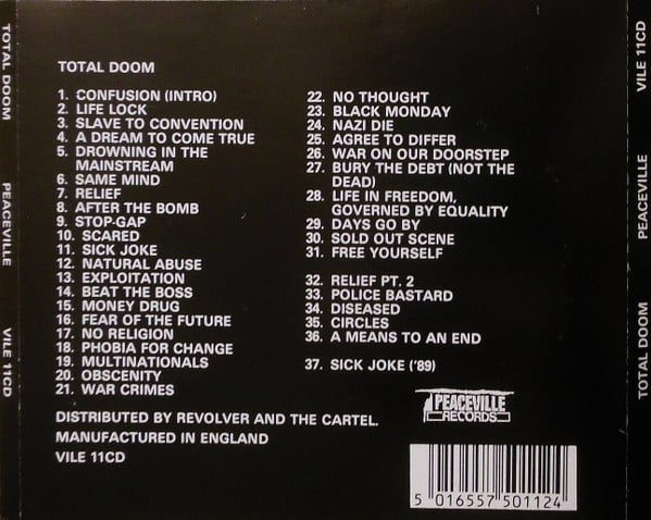 Image of DOOM - "TOTAL DOOM" cd (digipak)