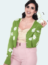 Image 4 of Daisy Crop Cardigan