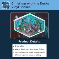 Image 2 of Christmas with the Ducks Vinyl Sticker