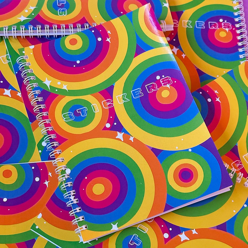 Image of Rainbow Loops A5 Sticker Book