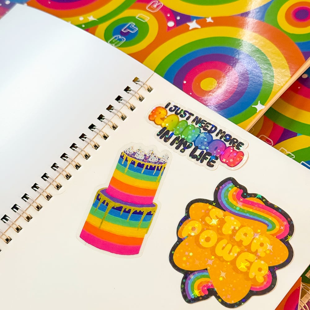 Image of Rainbow Loops A5 Sticker Book