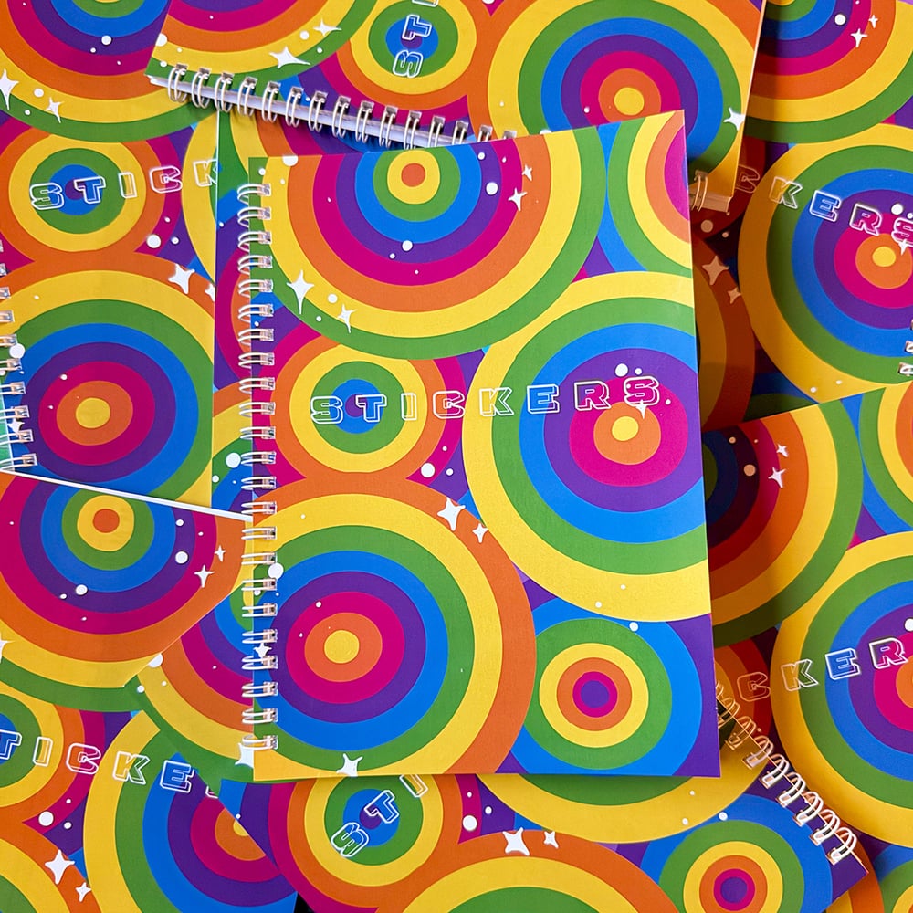 Image of Rainbow Loops A5 Sticker Book