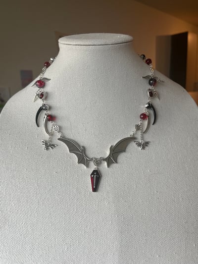 Image of Vampiress Bat Necklace