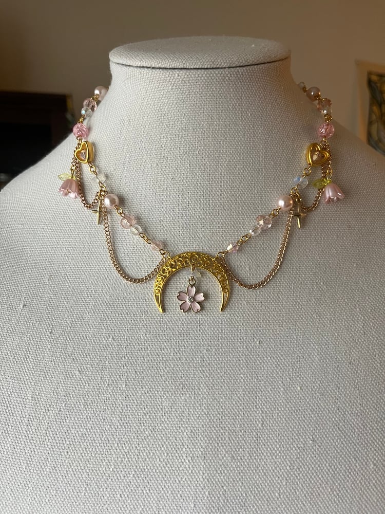 Image of Sakura Moon Necklace