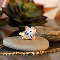 Image 1 of Floral Bunny Necklace