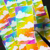 Image 1 of Rainbow Clouds Holographic Sticker