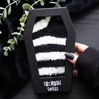 Striped Socks In A Coffin Box