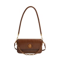 Image 2 of PU Leather Classic Lock Clasp Bag