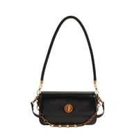 Image 4 of PU Leather Classic Lock Clasp Bag