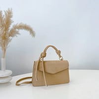 Image 5 of PU Leather Solid Colour Magnetic Crossbody Bag