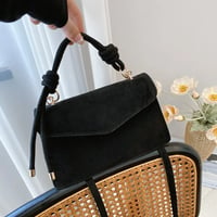 Image 6 of PU Leather Solid Colour Magnetic Crossbody Bag