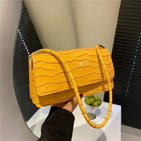 Image 5 of PU Leather Solid Flip Cover Handbag