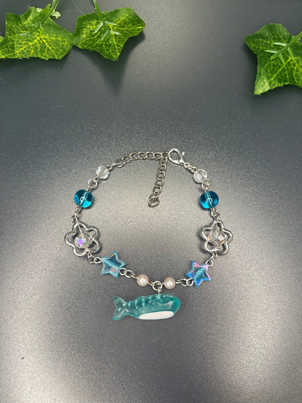 Image of Whale shark, Turtle, Frog, and Capybara Charm Bracelets