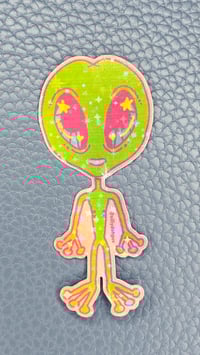 Image 2 of Extraterrestrial Stickers | Colorful Holographic Stickers
