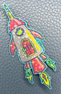 Image 8 of Extraterrestrial Stickers | Colorful Holographic Stickers