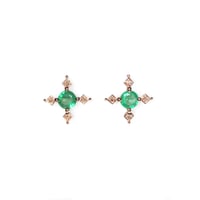 Image 1 of Ella Cross Emerald Earring