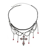 Image 5 of Gothic Cross Layered Tassle Belt