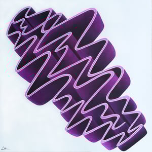 Image of Hand Embellished 'Labyrinth Purple'