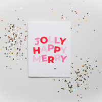 Image 1 of Jolly Happy Merry Card