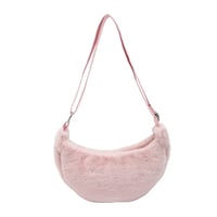 Image 5 of Plush Half Moon Handbag