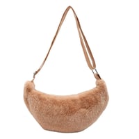 Image 6 of Plush Half Moon Handbag