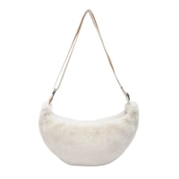 Image 3 of Plush Half Moon Handbag