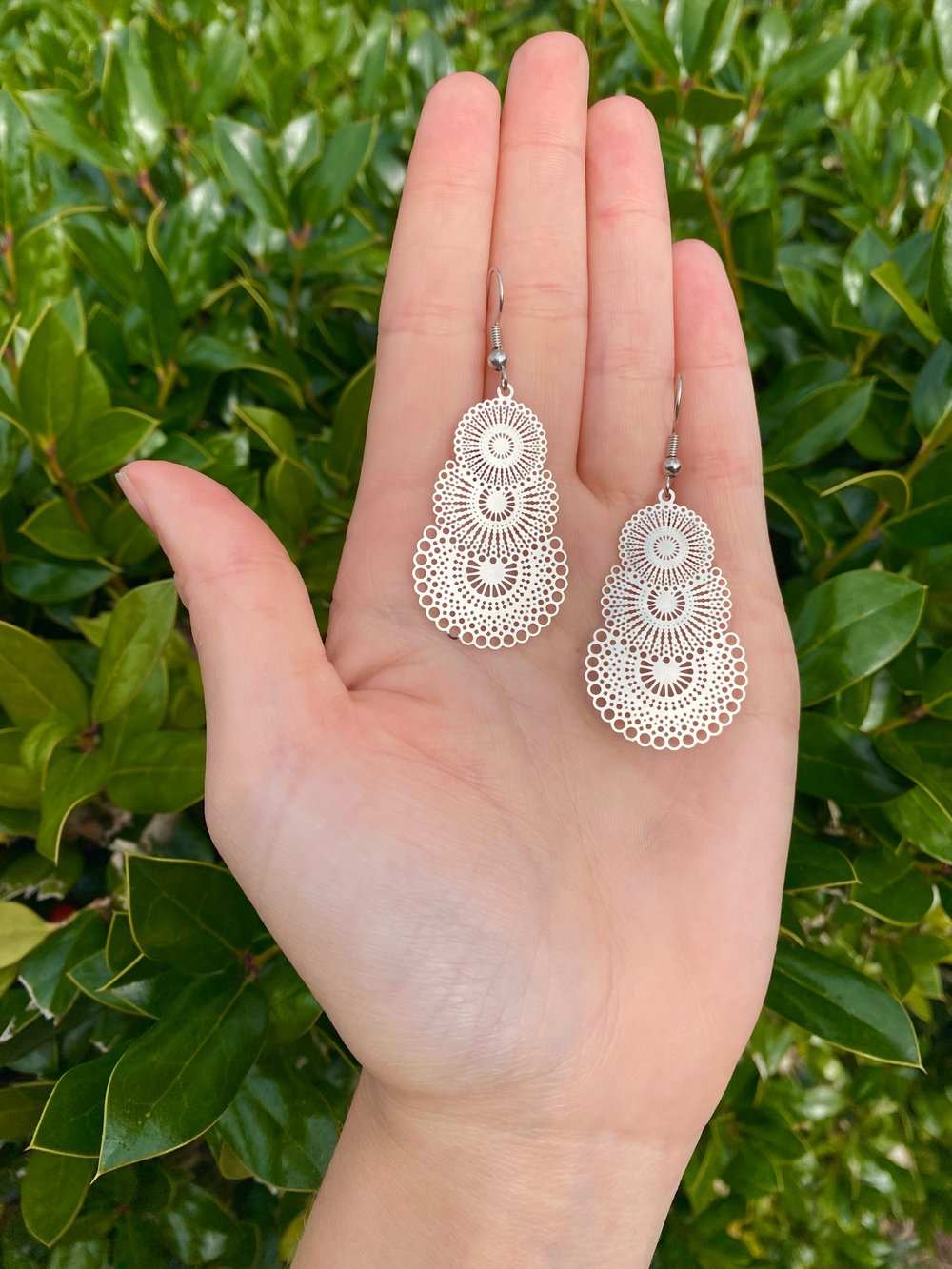 acrylic/lasercut earrings
