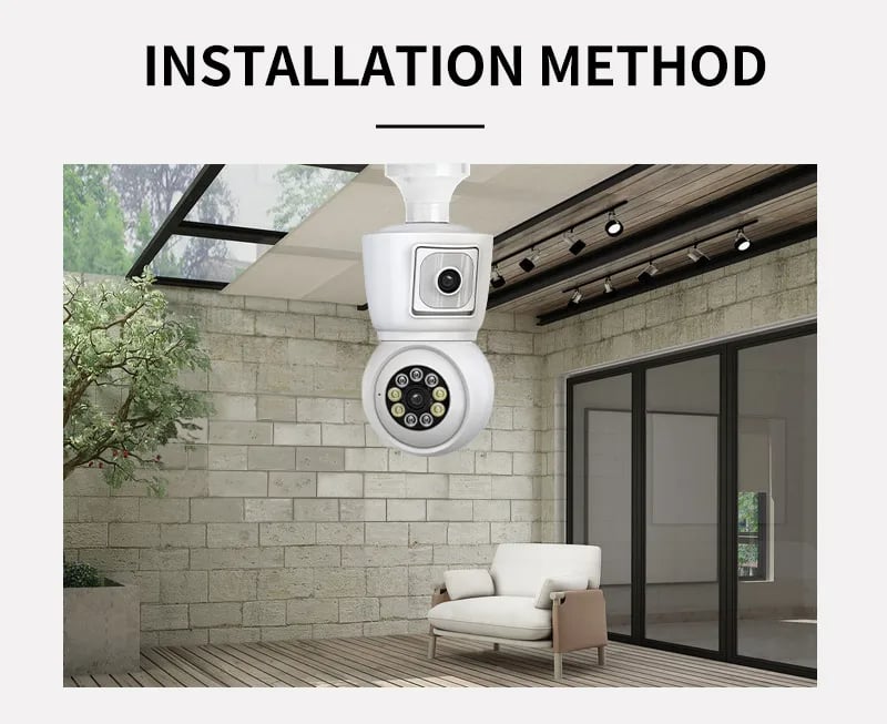 MSL 4K 8MP E27 Bulb WiFi Security Camera with Night Vision