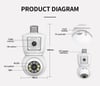 MSL 4K 8MP E27 Bulb WiFi Security Camera with Night Vision