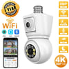 MSL 4K 8MP E27 Bulb WiFi Security Camera with Night Vision