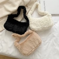 Image 1 of Plush Square Shoulder Bag