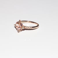 Image 3 of Winter Forest Morganite Ring