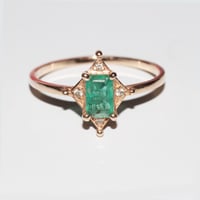 Image 1 of Deco Emerald Ring