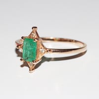 Image 2 of Deco Emerald Ring