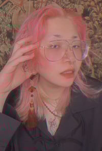 Image 3 of TORTOISE HERALD ACRYLIC & METAL EARRINGS (Single)