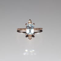 Image 1 of Sparkling Aquamarine Ring