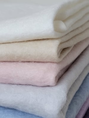 Image of Shop the Look: Soft Cream and Ivory Tones Merino Silk Felted Layers (reg $98)