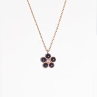 Image 3 of Black onyx daisy necklace