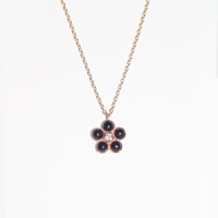 Image 2 of Black onyx daisy necklace