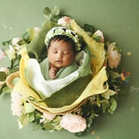 Image 1 of Shop the look: Green & Yellow Blossom Tones Merino Silk Layers, set of 3 layers (reg $147)