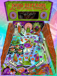 SWIRL FOIL Pinball Gizzard 2nd Edition NEW Colors Screen Print Poster (Limited to 30)