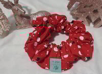 Image 3 of frosty feliz navidad scrunchie