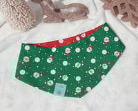 Image 2 of frosty feliz navidad reversible bandana