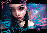 Image 5 of  Jinx A6 Postcard / Graffiti Remarque  // 慧晶 hj000art