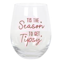 Season To Get Tipsy Stemless Glass