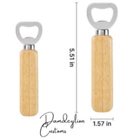 Image 2 of Personalized Wooden Bottle Opener
