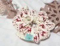 Image 5 of poofy feliz navidad scrunchie