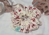 Image 1 of poofy feliz navidad scrunchie
