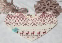 Image 1 of poofy feliz navidad bandana