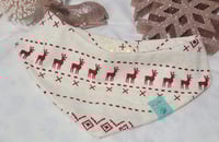 Image 2 of poofy feliz navidad bandana